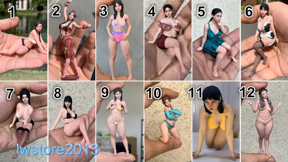 1/18 1/16 1/12 1/10 Beauty Girl Resin Figurines Figures Model For Cars FF0006 - Image 1 of 1