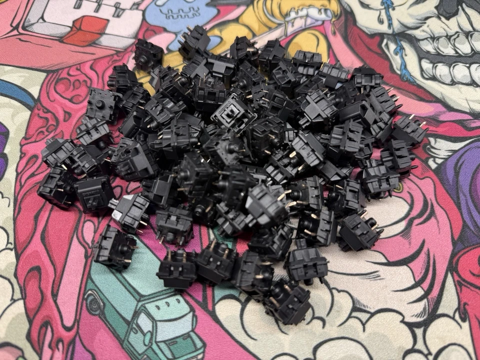 90x Mx Blacks Hyperglides Linear Switches For Mechanical Keyboards - Image 1 of 1