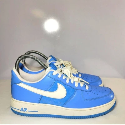 Nike Womens Size 9.5 Baby Blue Air Force 1's 07's low Top sneakers - Image 1 of 4