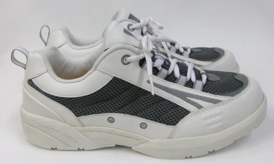 Zapatos deportivos Dr Comfort Plus para hombre blancos y grises 9,5 de ancho 7540 Foto 1 de 4