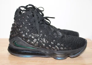 Nike LeBron 17 Currency Basketball Sneakers Uomo US 8.5 Scarpa Nero BQ3177-001 - Foto 1 di 16