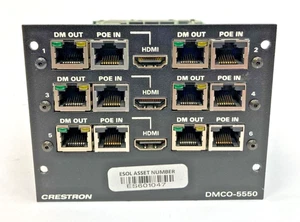 Conmutador de matriz Crestron DigitalMedia 6 DM 8G+ con 3 tarjetas de salida HDMI, DMCO-5550 - Imagen 1 de 4