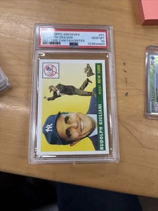 Mayor Rudolph Rudy Giuliani 2004 Topps All Time Fan Favorites PSA 10 Pop 11  - Picture 1 of 2