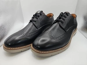 Florsheim Vibe Wing Tip Oxford Nero NUOVO IN SCATOLA Taglia 12 Med - Foto 1 di 7