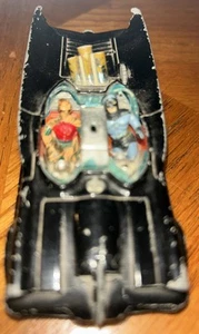 RARE VTG CORGI BATMOBILE WITH ROBIN & BATMAN FIGURES - ACCEPTABLE CONDITION - Picture 1 of 9