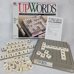 Vintage 1988 Milton Bradley Upwords 3D Word Board Game Complete w/ Instructions - Picture 1 of 19