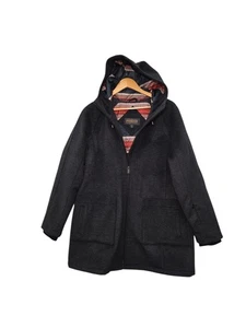 Pendleton cappotto donna Beverly misto lana con cappuccio nuovo senza etichette taglia XL grigio - Foto 1 di 17