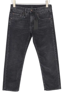 R13 Jungen Straight Damen Hose 26 Obsidian Stretch Cord Cropped Faded FW25 * - Bild 1 von 12