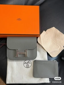 Brand New Hermes Constance Slim In Gris Meyer w/ Silver Hardware - Picture 1 of 8