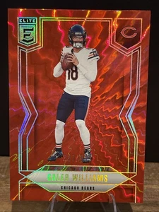 Donruss Elite Caleb Williams Aspirations Shimmer Red 2025/999 Chicago Bears - Imagen 1 de 3