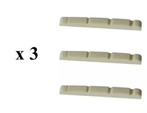 Bone Nut For P Bass 42mm x 3.5mm x 5.5mm, 3 Pcs - Picture 1 of 4