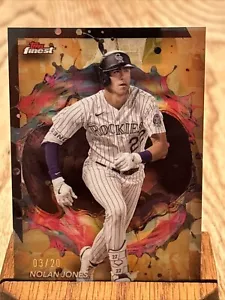 2024 Topps Finest Nolan Jones 234 Gold Rare Subset - Picture 1 of 3