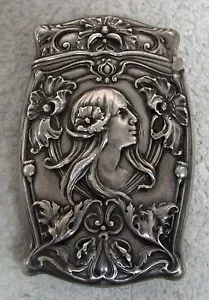 GORHAM STERLING SILVER ART NOUVEAU MATCH SAFE - Picture 1 of 6