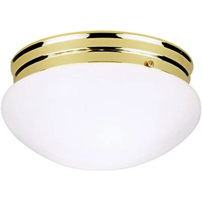 Westinghouse Lighting 66609 2BULB PB Accesorio de Techo, Dos Luces Latón Pulido Foto 1 de 3