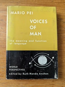 STIMMEN DES MENSCHEN • Die BEDEUTUNG & FUNKTION der SPRACHE • MARIO PEI • 1962 1. Auflage HC - Bild 1 von 13