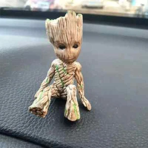 Baby Groot Figure Guardians of The Galaxy 2 Tree Man Baby Sitting Model Toy Gift - Picture 1 of 24