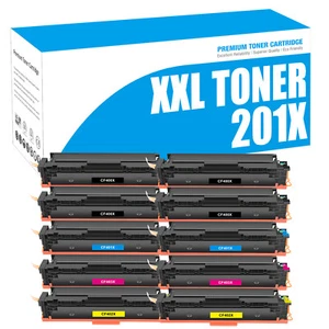 10 TONER für HP 201X 201A Color LaserJet Pro M252dw M252n MFP M274n M277n M277dw - Afbeelding 1 van 12