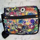 Back To School Cool Cross Body bag Collage Graffiti Bag Book Bag/ Messenger