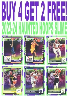 2023-24 Haunted Hoops NBA GREEN SLIME PARALLELS (BUY 4 GET  2) You Pick/Choose - Image 1 of 4