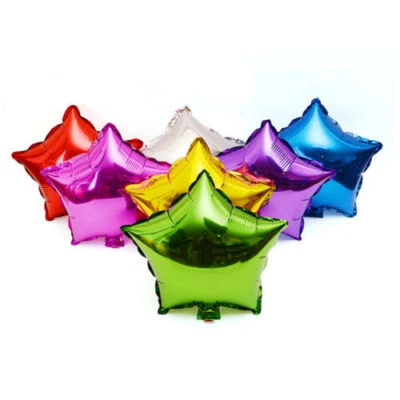 5x Star Foil Balloon Helium Baby Shower Graduation Party Prom Birthday Float USA - Image 1 of 4