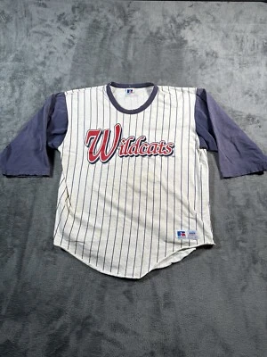VINTAGE Arizona Wildcats Practice Baseball Jersey Large Distressed Player Issued - Image 1 of 4