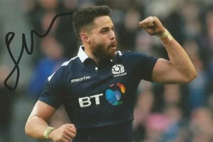 SCOTLAND & SARACENS RUGBY UNION: SEAN MAITLAND SIGNED 6x4 ACTION PHOTO+COA - Picture 1 of 1
