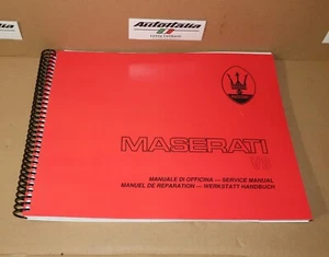 Maserati Biturbo  SHAMAL FACTORY SHOP MANUAL V8 service repair book AM479 - Bild 1 von 13