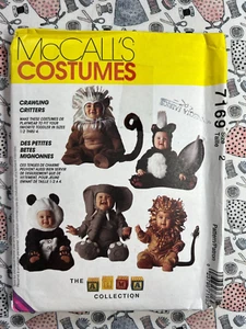 McCall's Pattern 7169 Toddlers' Costumes Lion Elephant Skunk Monkey Panda Size 2 - Picture 1 of 2