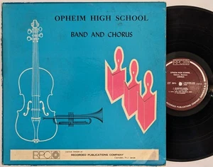 OPHEIM HIGH SCHOOL Band And Chorus RPC private press LP Opheim MT - Imagen 1 de 5