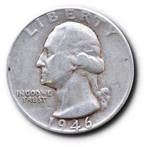 1946-D Washington Quarter Silver 25C Cover