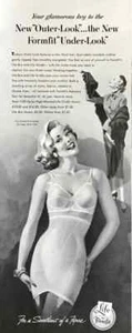 1953 Formfit Women's Undergarments Bra Girdle PRINT AD New Over Under Look - Picture 1 of 1
