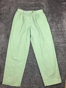 Talbots Khaki Pants Womens Size 12 Petite Green Cotton Chino Vintage High Rise - Picture 1 of 15