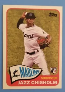 JAZZ CHISHOLM 2021 Topps Series 2 1965 Topps Redux #T65-2 Rookie RC Marlins - Picture 1 of 6