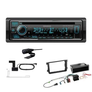 Kenwood 1-DIN Receiver Autoradio DAB+ CD Bluetooth für Skoda Rapid + Spaceback - Bild 1 von 5