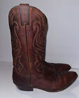 VTG CODE WEST Classic Western Cowboy Boots Brown Leather Sz 11 M