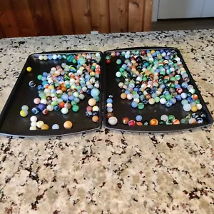 Vintage Marble Collection. Approximately 200 Marbles. Assorted Kinds and Sizes - Picture 1 of 10