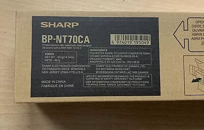 NEW Genuine Sharp BP-NT70CA Cyan Toner Cartridge - Image 1 of 2