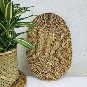 New Handmade Pang (Reed) Woven Oval Shaped Eco - Friendly Placemats for Tables  