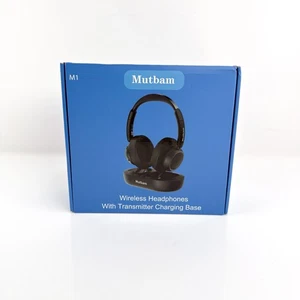 Mutbam M1 Wireless Headphones with Transmitter Charging Base - Picture 1 of 8