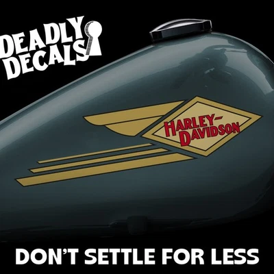 Harley-Davidson - VL Tank Decals Stickers | R RL RLD V VL VLD DL  | Early Model — 第 1/4 张图片