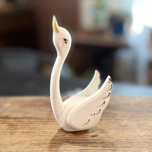 De colección Pato Ganso Cisne Estante de Madera Cuidador Arte Decoración Country Tole Pintura Casa Núcleo - Imagen 1 de 8