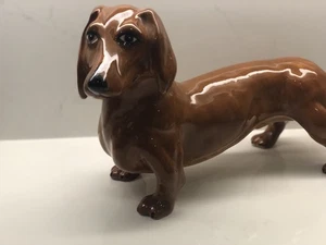 Dachshund Dog Figurine Statue Vintage Large Made In Italy Rare 15 Inches - Picture 1 of 11