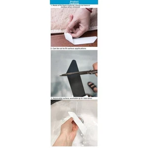 Carpet Grip Tape Washable Strips For Home Rugs Removable Backing Easy To Cut - Picture 1 of 8