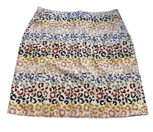 Falda Boden Leopardo Multicolor Estampada Línea A Mujer 8 Ropa de Trabajo de Oficina Preppy - Imagen 1 de 7