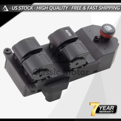 MASTER POWER WINDOW SWITCH FOR 2001 - 2005 HONDA CIVIC /CR-V 2002-2006 4-DOOR - Image 1 of 4