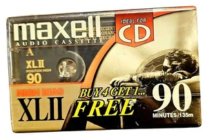 NEU 5er Pack Maxell XLII 90 High Bias Audiokassette IEC Typ II EQ 70μs 90 Minuten - Bild 1 von 8