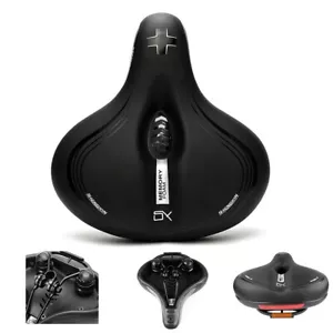 Extra breites Big Bum Fahrrad Sattel Sitzgel Kissen sportlich weiches Komfortpad - Bild 1 von 7