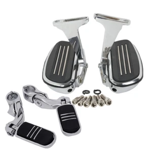 Pegstreamliner Passenger Footboard 1.25'' FootPeg Mount For Harley Touring 93-23 - Picture 1 of 12