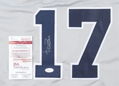 AARON BOONE HAND SIGNED NEW YORK YANKEES JERSEY.  JSA COA. - Image 1 of 3