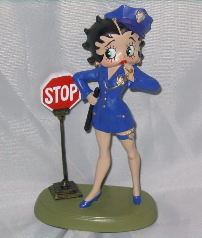 Figura Uniforme Betty Boop 4.5" Policía Resina Nueva York 35003.jpg Foto 1 de 1